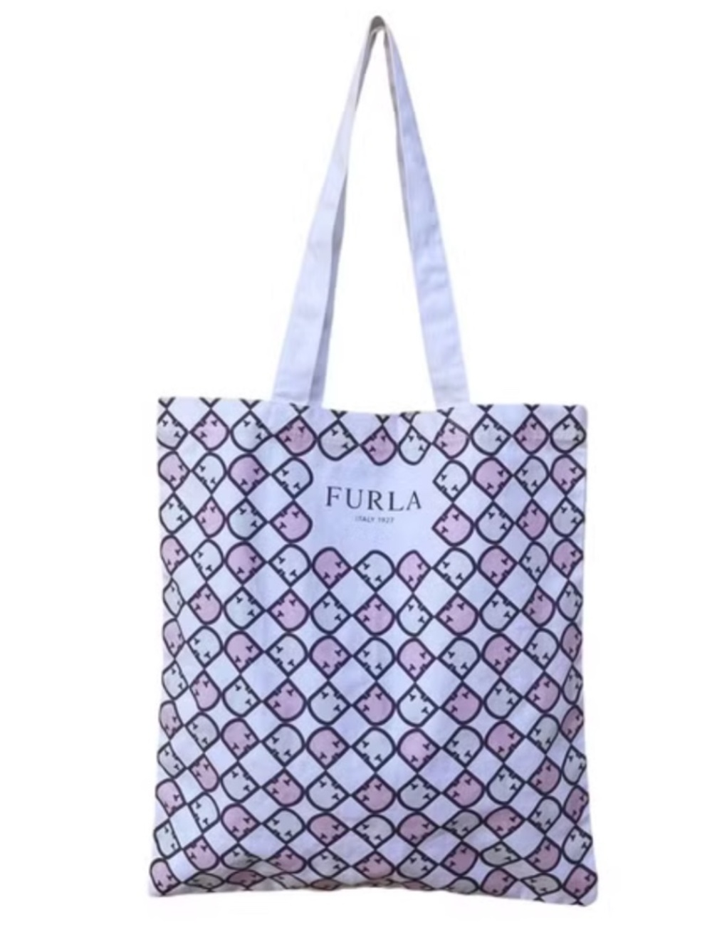 Furla Cotton Tote Shoulder Bag